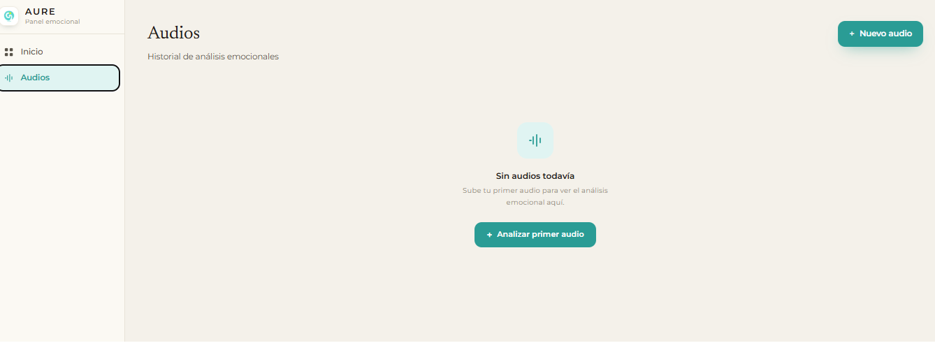 Grabar audio en AURE